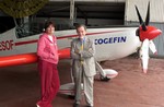 Irene Pasini ed il Gen. Selvaggio dell'Ass. Arma Aeronautica